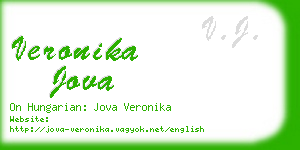 veronika jova business card